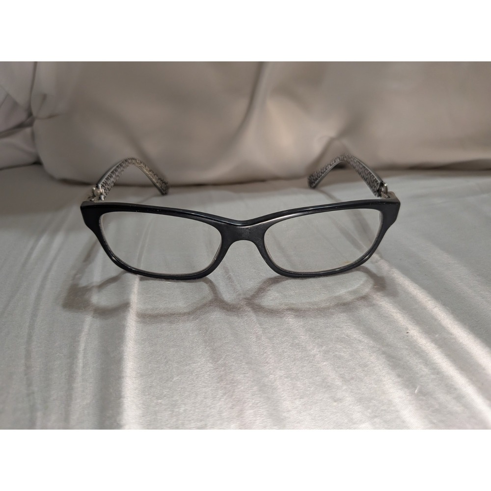 COACH HC 6052 FANNIE 5214 BLACK WHITE AUTHENTIC EYEGLASSES 52-16